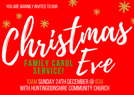 HCC Christmas Eve Guest Carol Service – Huntingdonshire Community Church